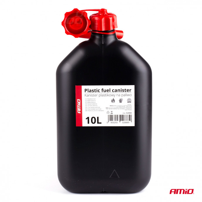 AMiO Kunststof jerrycan 10L, zwart AMiO-02888