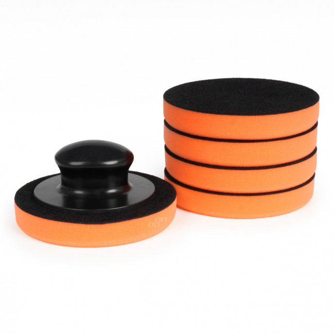 Auto Wax Pad set met Grijper Handvat 10cm, 5st AMIO-02903