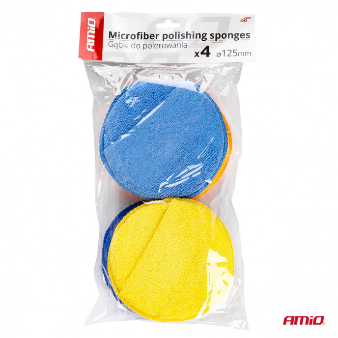 Microvezel polijstsponzen 4x125 mm