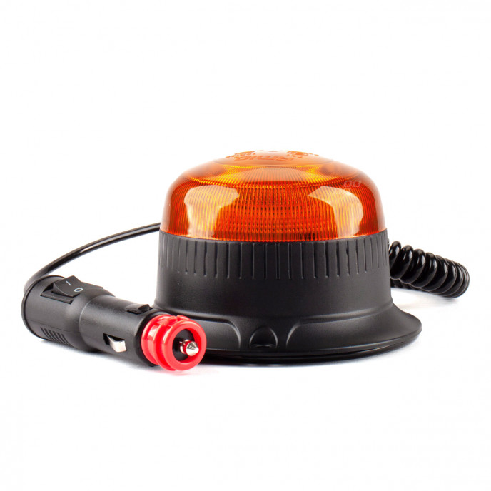 Waarschuwingslamp W21ml Magnetisch / 3 schrobben R65 R10 18LED 12/24V IP56
