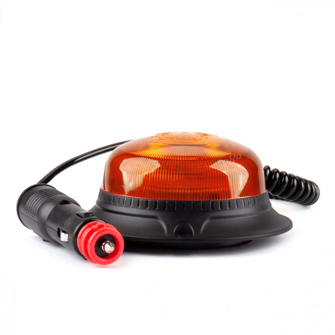LED Waarschuwingslamp W21m Magnetisch / 3 schroeven R65 R10 18LED 12/24V IP56 AMIO-02925