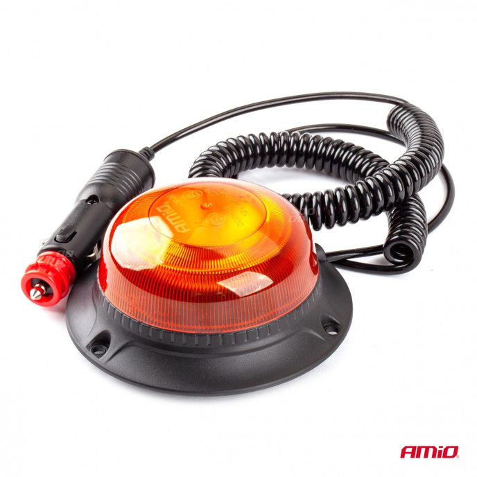 LED Waarschuwingslamp W21m Magnetisch / 3 schroeven R65 R10 18LED 12/24V IP56 AMIO-02925