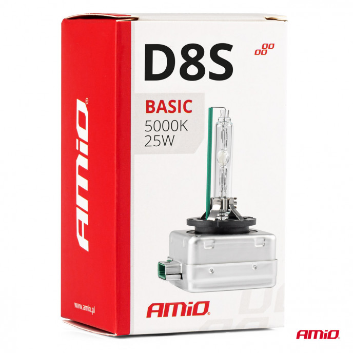 Xenon lamp type D8S 35W 5000K AMiO BASIC