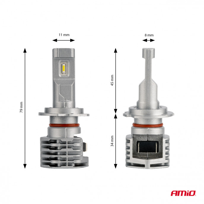 LED-koplampen X1-serie H7 AMiO-02966