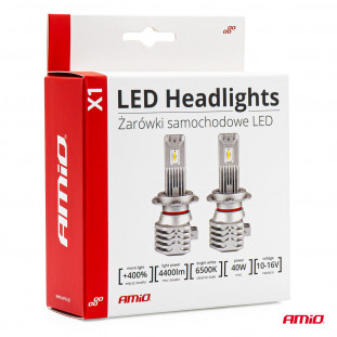 LED-koplampen X1-serie H8/H9/H11/H16 AMiO-02967