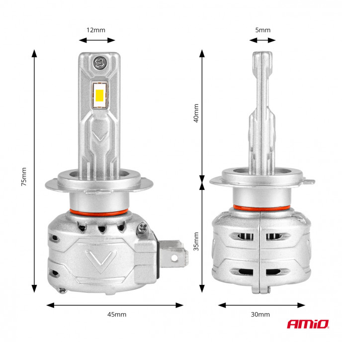 LED-koplampen X2-serie H7 AMiO-02973