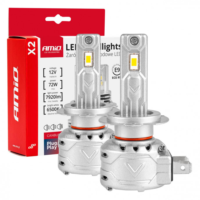 LED-koplampen X2-serie H7 AMiO-02973