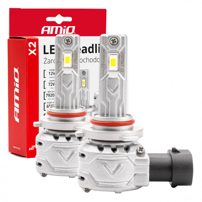 LED-koplampen X2-serie HB3 9005/HIR1 9011/H10 AMiO-02975