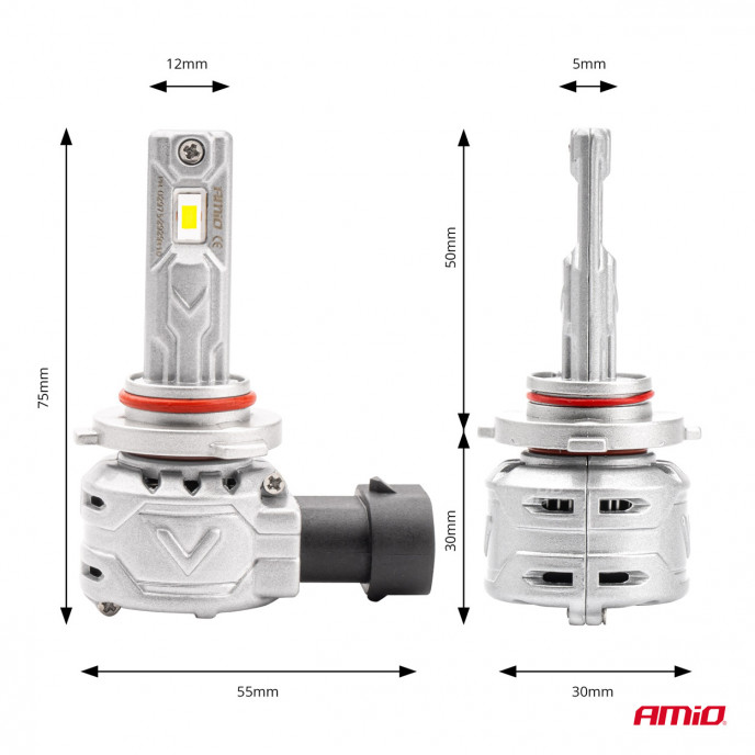 LED-koplampen X2-serie HB4 9006 AMiO-02976
