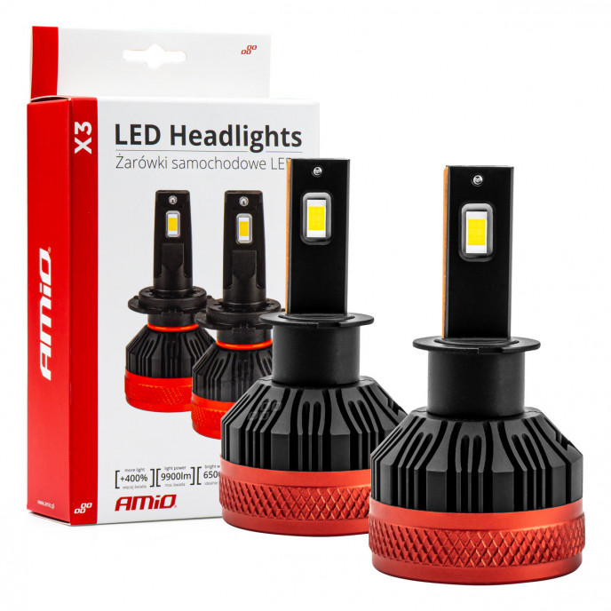 LED-koplampen X3-serie H3 AMiO-02978