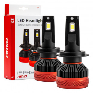 LED-koplampen X3-serie H7/H18 AMiO-02980