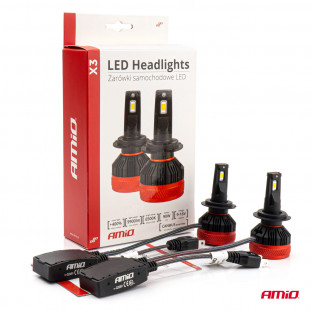 LED-koplampen X3-serie H7/H18 AMiO-02980