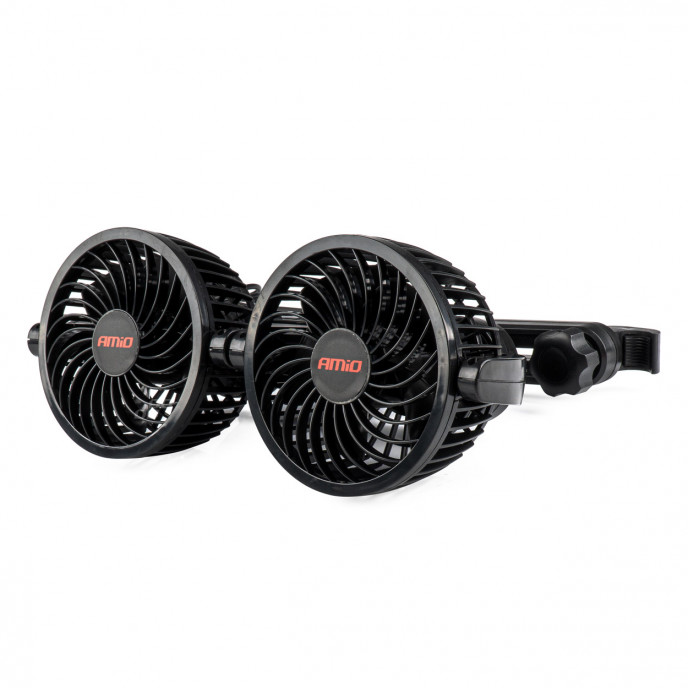 Autoventilator voor hoofdsteun met USB-oplader 2x4