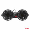 Autoventilator voor hoofdsteun met USB-oplader 2x4