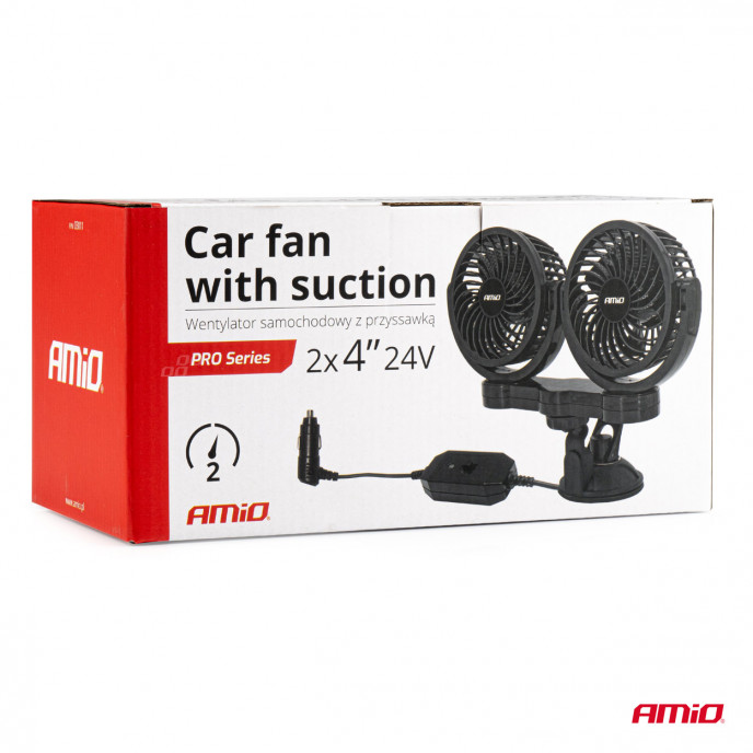 Autoventilator met zuigkracht 2x4