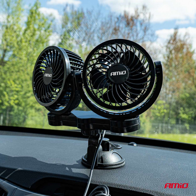 Autoventilator met zuigkracht 2x4