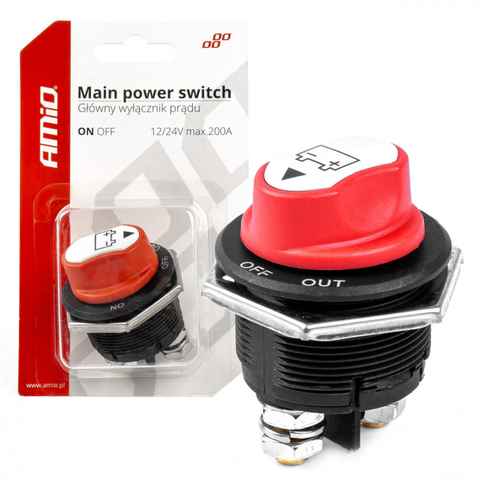 Hoofdschakelaar 12/32V max 200A piek 1000A
