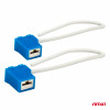 Keramische doppen haaks 2 stuks H1/H3