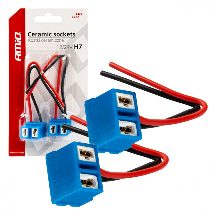 Keramische doppen haaks 2 stuks H7