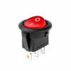 Ronde schakelaar met Rood Licht 12/24V max 20A AAN/UIT