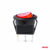 Ronde schakelaar met Rood Licht 12/24V max 20A AAN/UIT