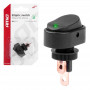 Elliptische schakelaar met groen licht 12/24V max 30A AAN/UIT