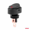 Elliptische schakelaar met rood licht 12/24V max30A AAN/UIT