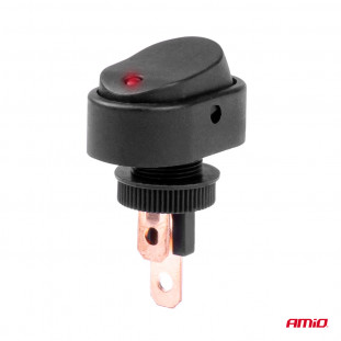 Elliptische schakelaar met rood licht 12/24V max30A AAN/UIT