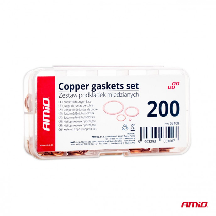 Koperen pakkingen set 200st