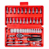 1/4 Sleutel dop reparatie gereedschap set doos 46-delig