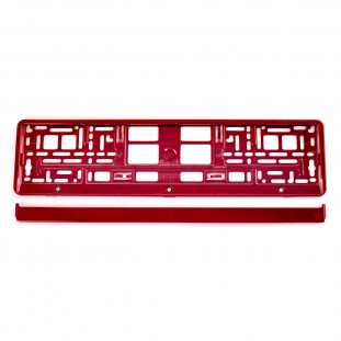 Kentekenplaat Frame - Rood metalic