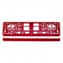 Kentekenplaat Frame - Rood metalic