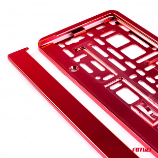 Kentekenplaat Frame - Rood metalic