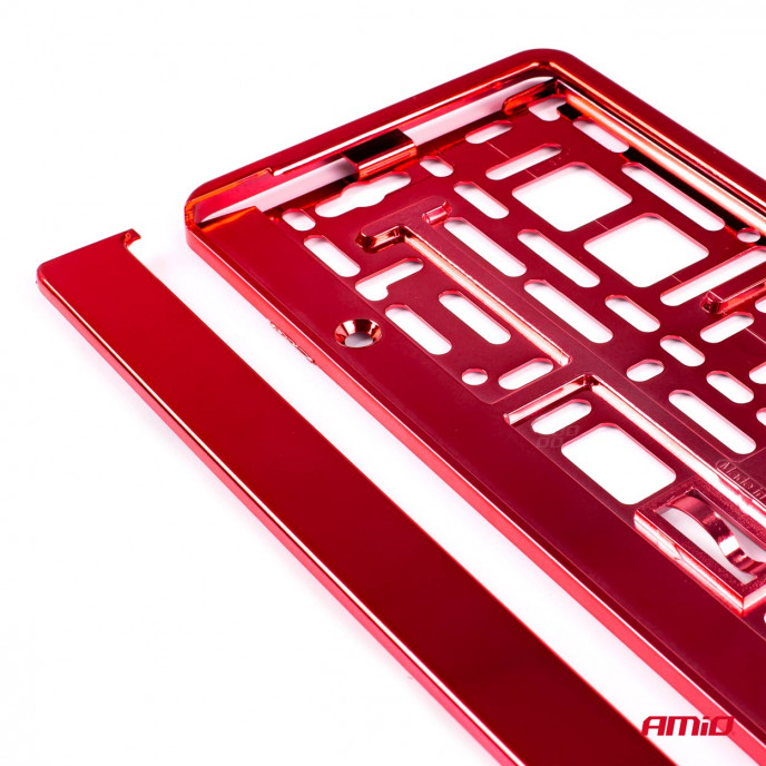 Kentekenplaat Frame - Rood metalic