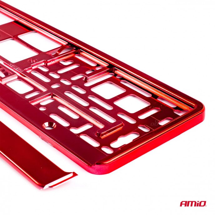 Kentekenplaat Frame - Rood metalic