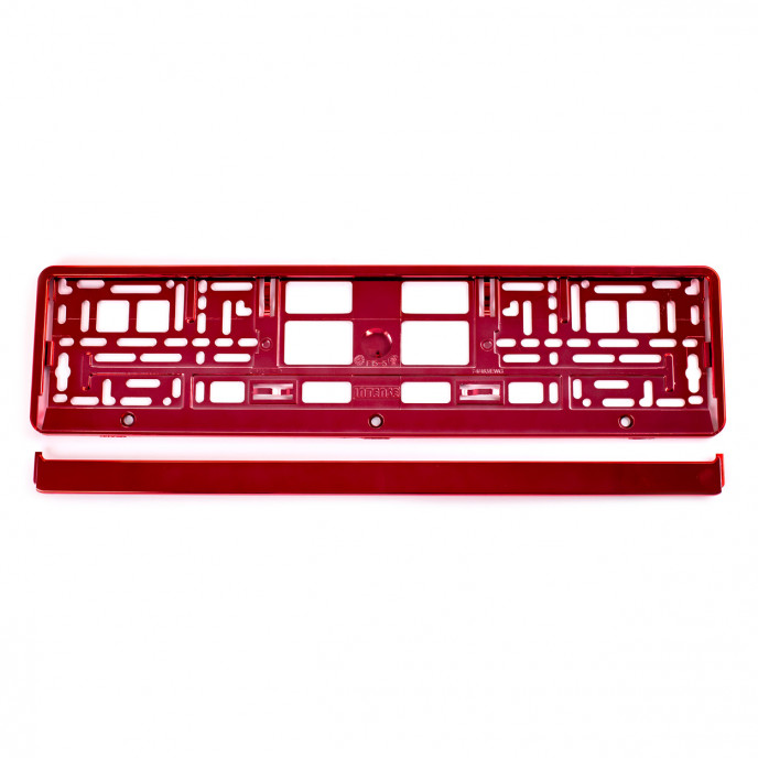 Kentekenplaat Frame - Rood metalic