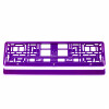 Kentekenplaat Frame - violet metalic