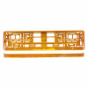Kentekenplaat frame metallic oranje