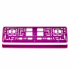 Kentekenplaat Frame - Roze metalic
