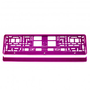Kentekenplaat Frame - Roze metalic