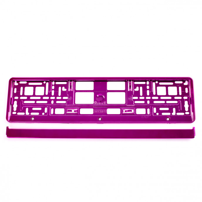 Kentekenplaat Frame - Roze metalic