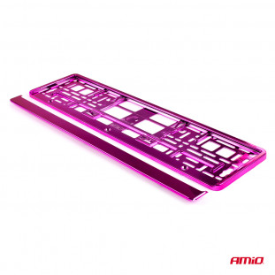 Kentekenplaat Frame - Roze metalic