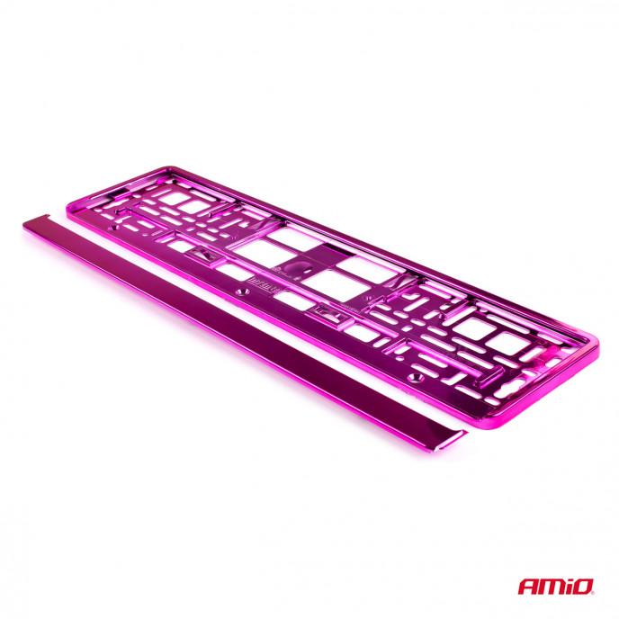 Kentekenplaat Frame - Roze metalic