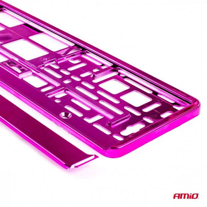 Kentekenplaat Frame - Roze metalic