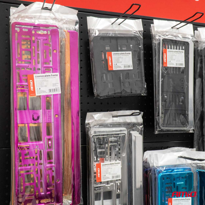 Kentekenplaat Frame - Roze metalic
