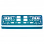 Kentekenplaat Frame - Turquoise metalic