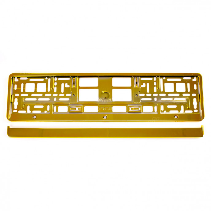 Kentekenplaat Frame - GOUD metalic