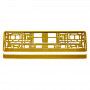 Kentekenplaat Frame - GOUD metalic
