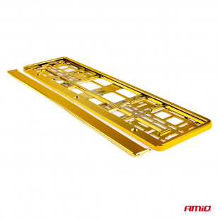 Kentekenplaat Frame - GOUD metalic