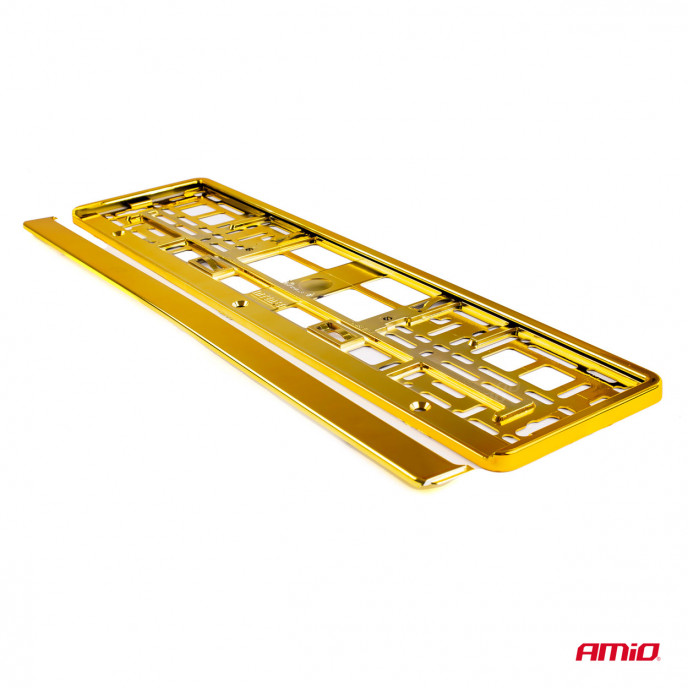 Kentekenplaat Frame - GOUD metalic